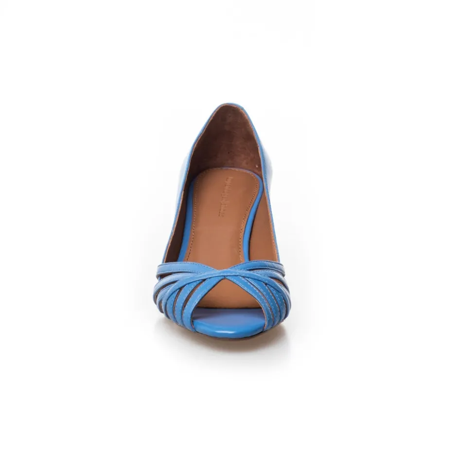 Copenhagen Shoes Sandaler Med Hæl | Stiletter*ALL I NEED LEATHER - ELECTRIC BLUE Alli need leather heels electric blue