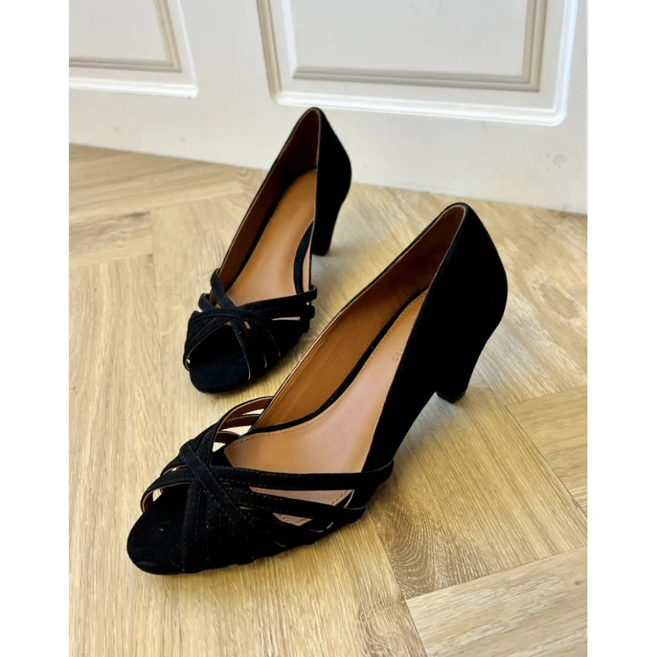 all_i_need_suede__black_4.webp Copenhagen Shoes Sandaler Med Hæl | Stiletter*ALL I NEED SUEDE - Black Alli need suede heels black