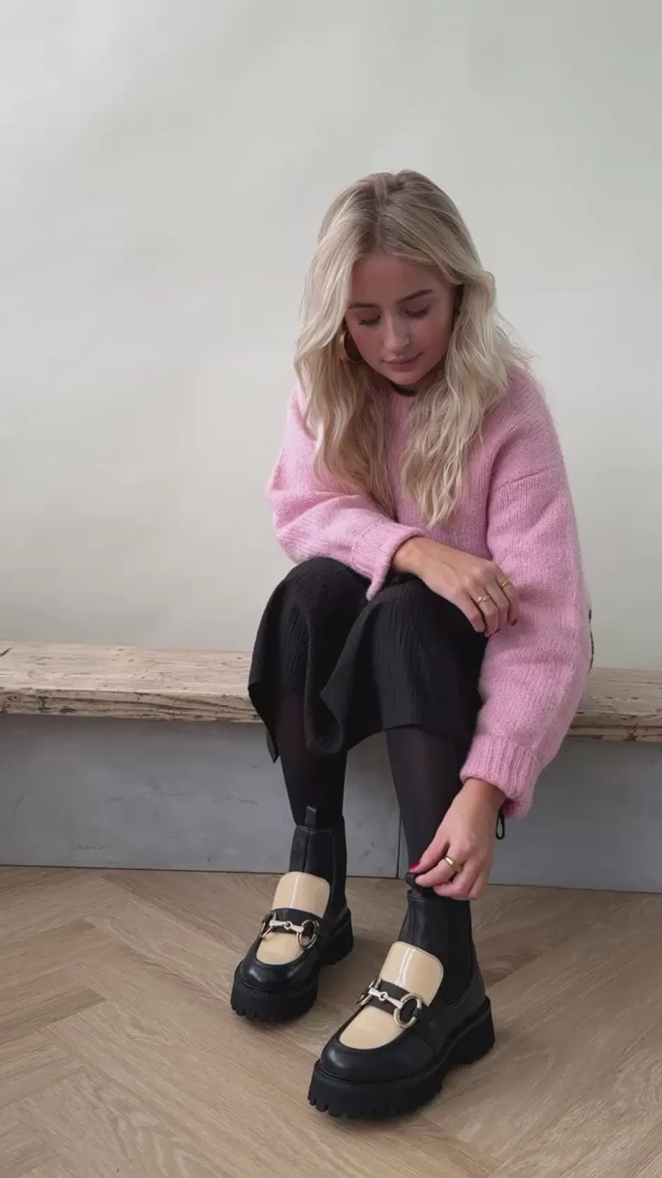 all_i_want_multi__blackbeige_3.webp Copenhagen Shoes Chelsea Boots | Ankelstøvler*ALL I WANT MULTI - BLACK/BEIGE Alli want multi boot black beige