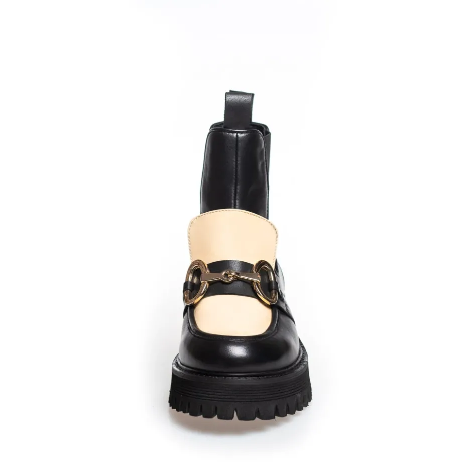 all_i_want_multi__blackbeige_6.webp Copenhagen Shoes Chelsea Boots | Ankelstøvler*ALL I WANT MULTI - BLACK/BEIGE Alli want multi boot black beige