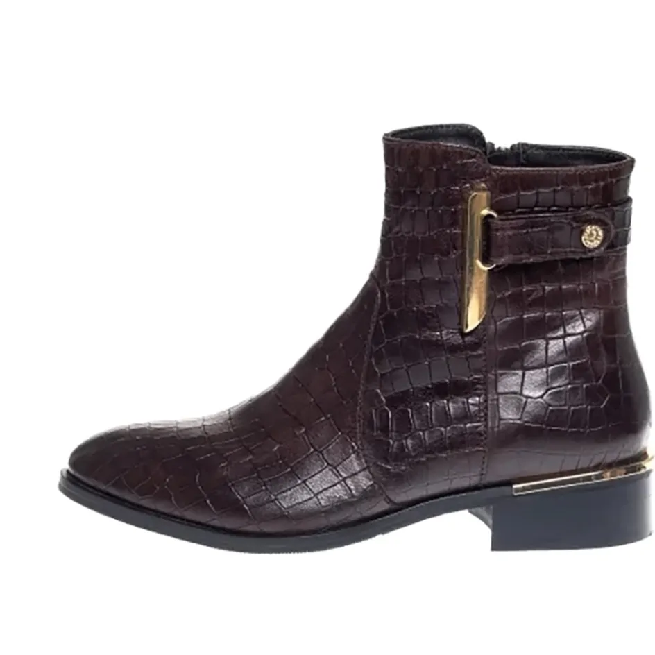 allisa_crocco___dark_brown_2.webp Copenhagen Shoes Ankelstøvler*ALLISA Crocco 22 - Dark Brown Allisacrocco 22 boot dark brown