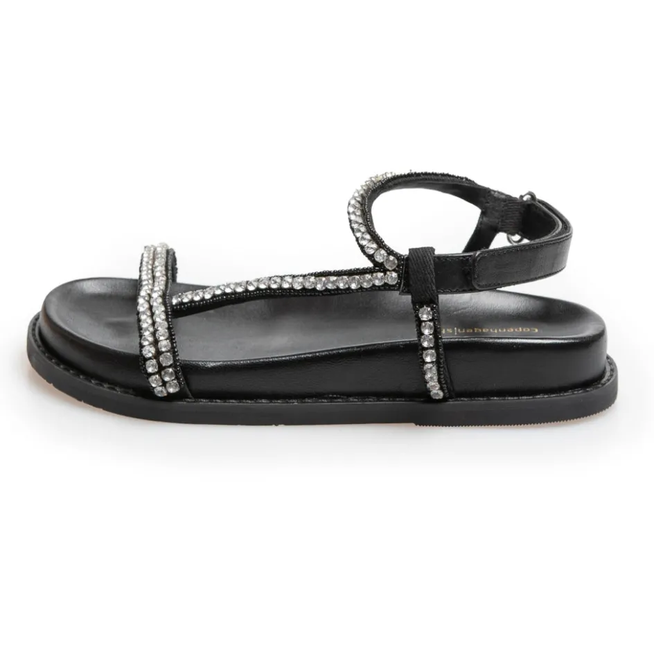 always__black_3.webp Copenhagen Shoes Flade Sandaler*ALWAYS - Black