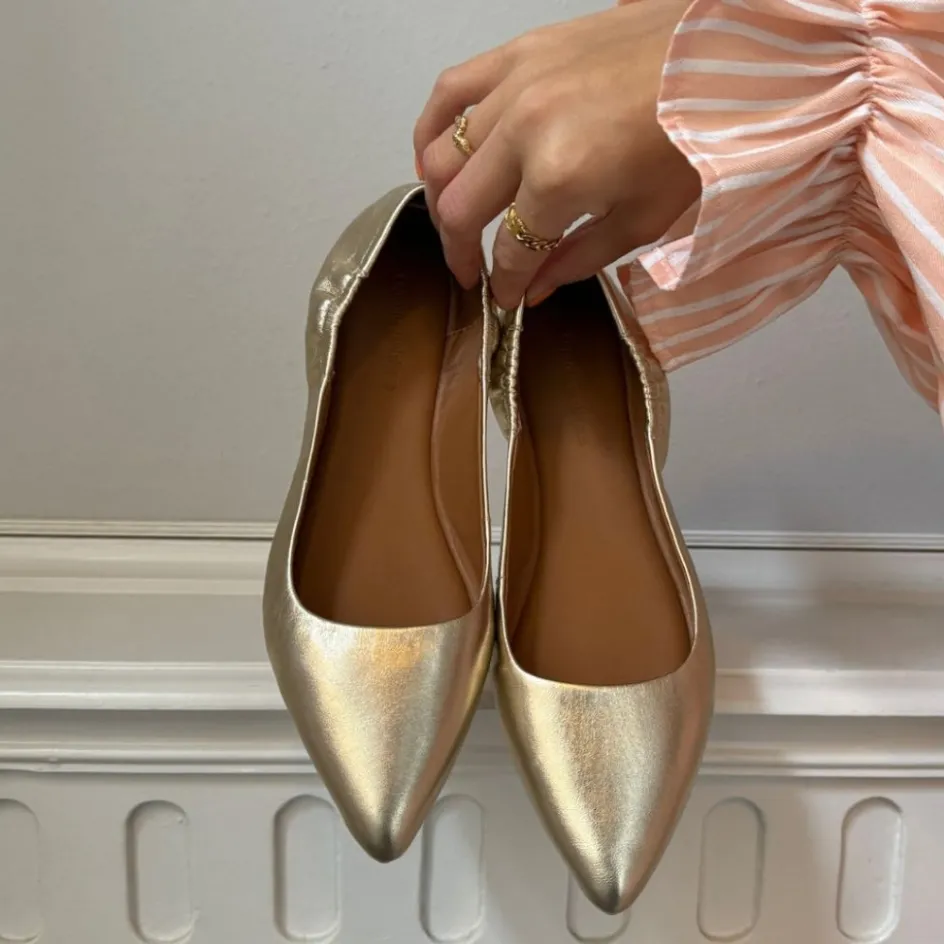 Copenhagen Shoes Ballerinasko*BALLERINA 23 Leather - Gold