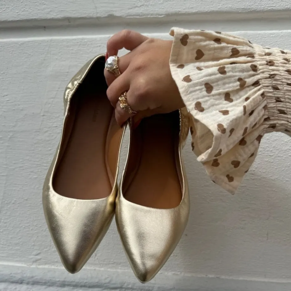 ballerina__leather__gold_6.webp Copenhagen Shoes Ballerinasko*BALLERINA 23 Leather - Gold