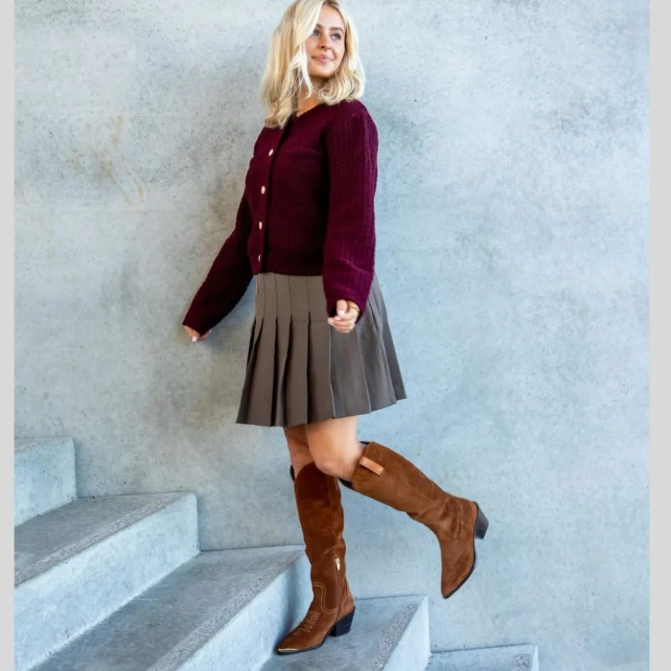 be_by_me__cognac_5.webp Copenhagen Shoes Støvler Med Hæl | Lange Støvler*BE BY ME - Cognac