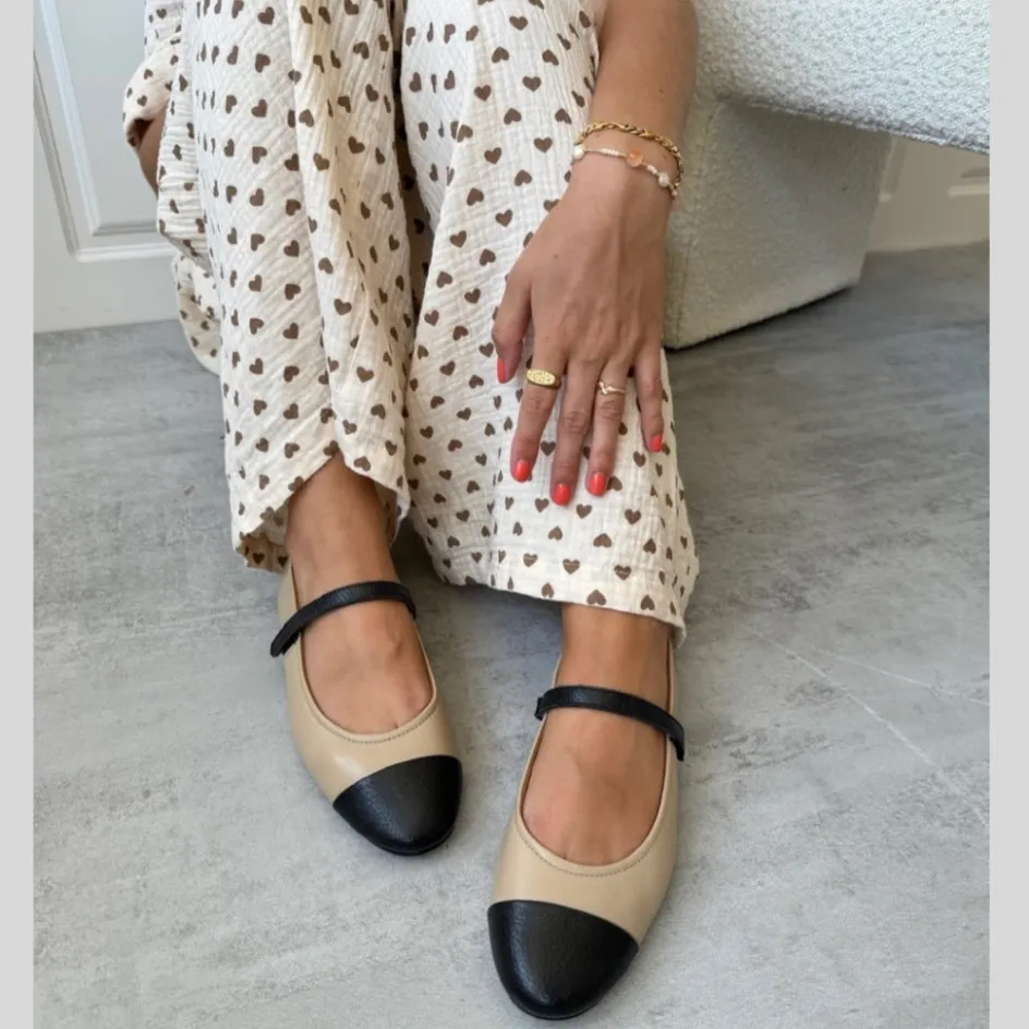 Copenhagen Shoes Ballerinasko*BE FOREVER - BLACK / NUDE Black nude