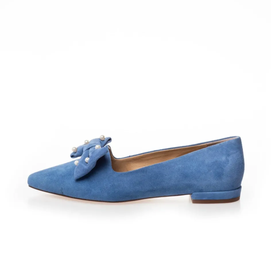 Copenhagen Shoes Ballerinasko*BE GOOD PEARLS - DENIM Begood pearls loafer denim