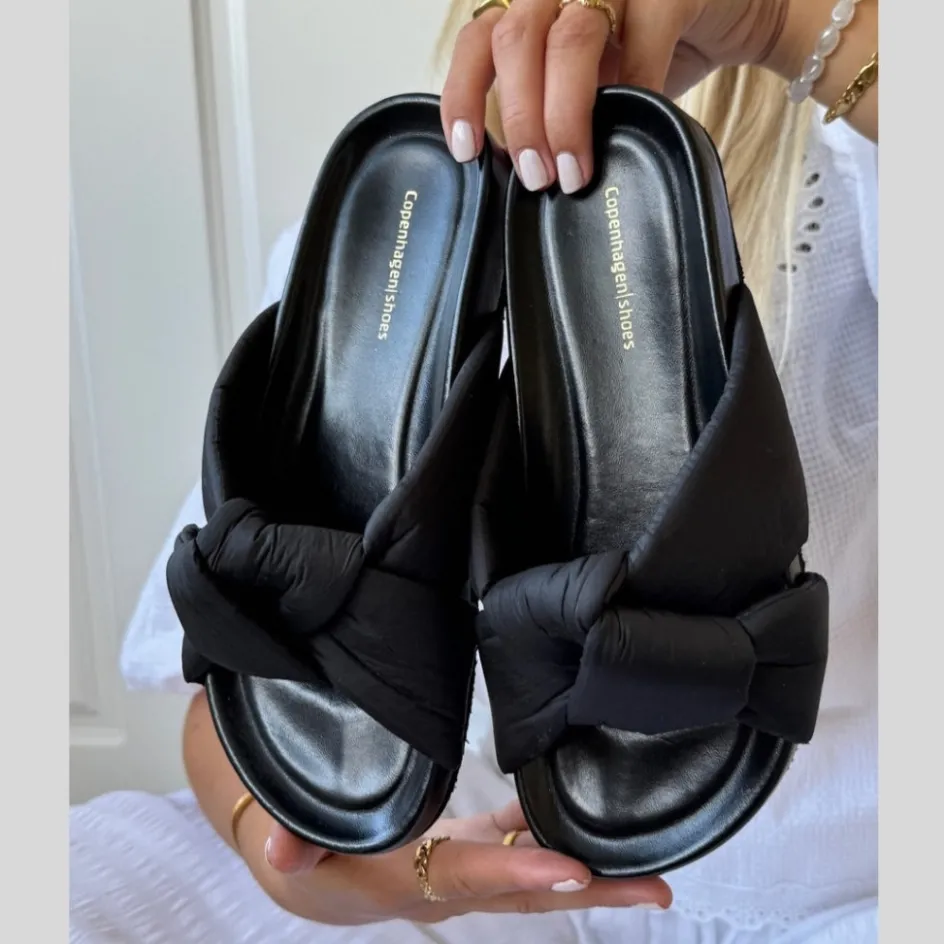 Copenhagen Shoes Flade Sandaler*BE LIKE ME - Black