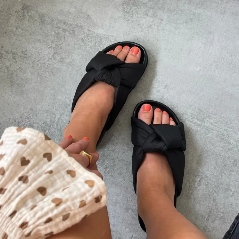 be_like_me__black_8.webp Copenhagen Shoes Flade Sandaler*BE LIKE ME - Black