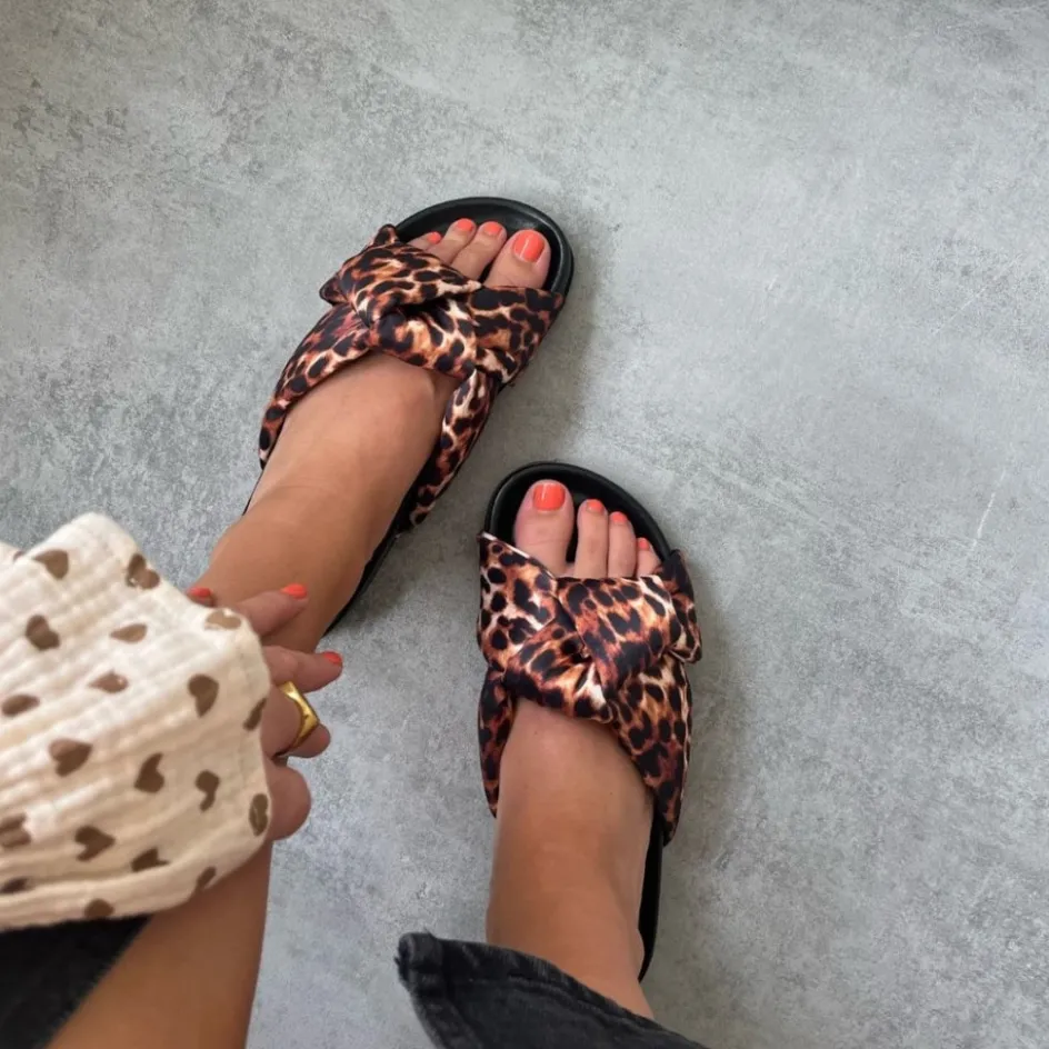 be_like_me__brown_leopard_6.webp Copenhagen Shoes Flade Sandaler*BE LIKE ME - Brown leopard