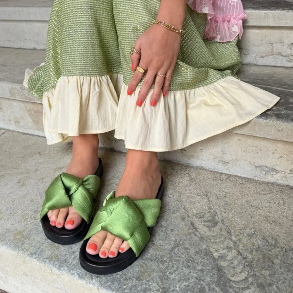 be_like_me__green_4.webp Copenhagen Shoes Flade Sandaler*BE LIKE ME - Green
