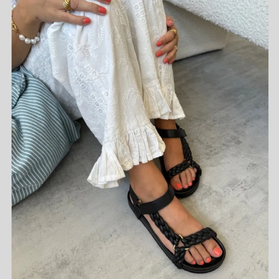 Copenhagen Shoes Flade Sandaler*BEACH - BLACK Beachsandal black