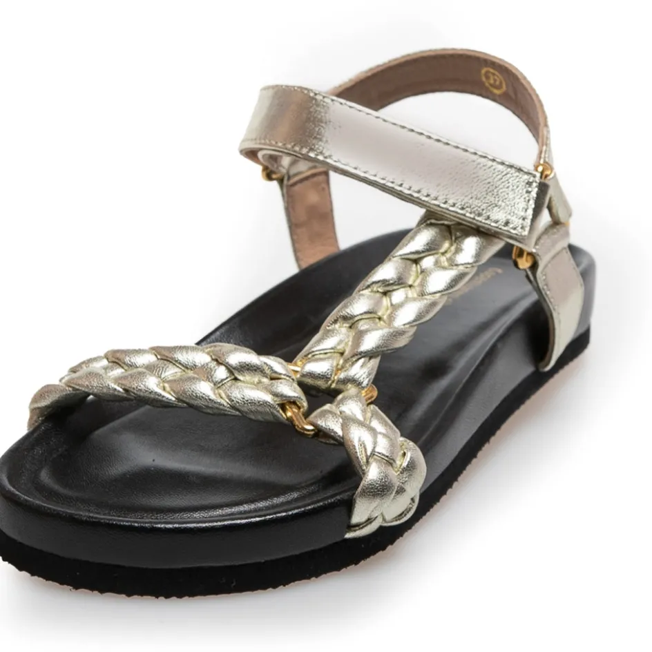 beach__gold__gold_3.webp Copenhagen Shoes Flade Sandaler*BEACH - - Gold