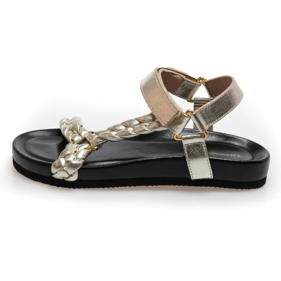 beach__gold__gold_6.webp Copenhagen Shoes Flade Sandaler*BEACH - - Gold