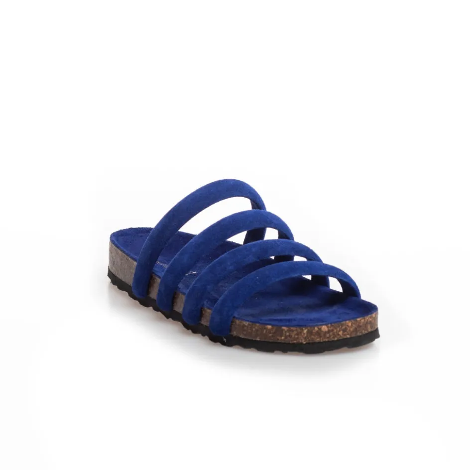 Copenhagen Shoes Flade Sandaler*BLOOM BY CPH - Electric blue