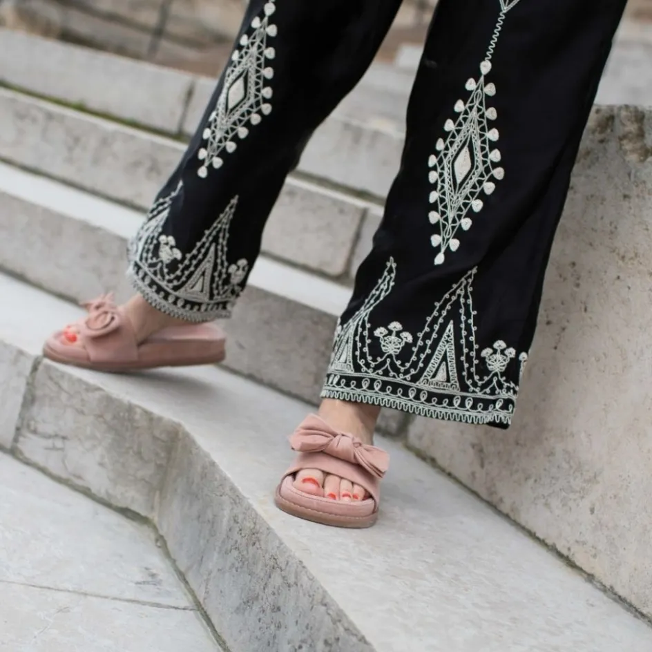 Copenhagen Shoes Flade Sandaler*BOWS AND ME - Papaya