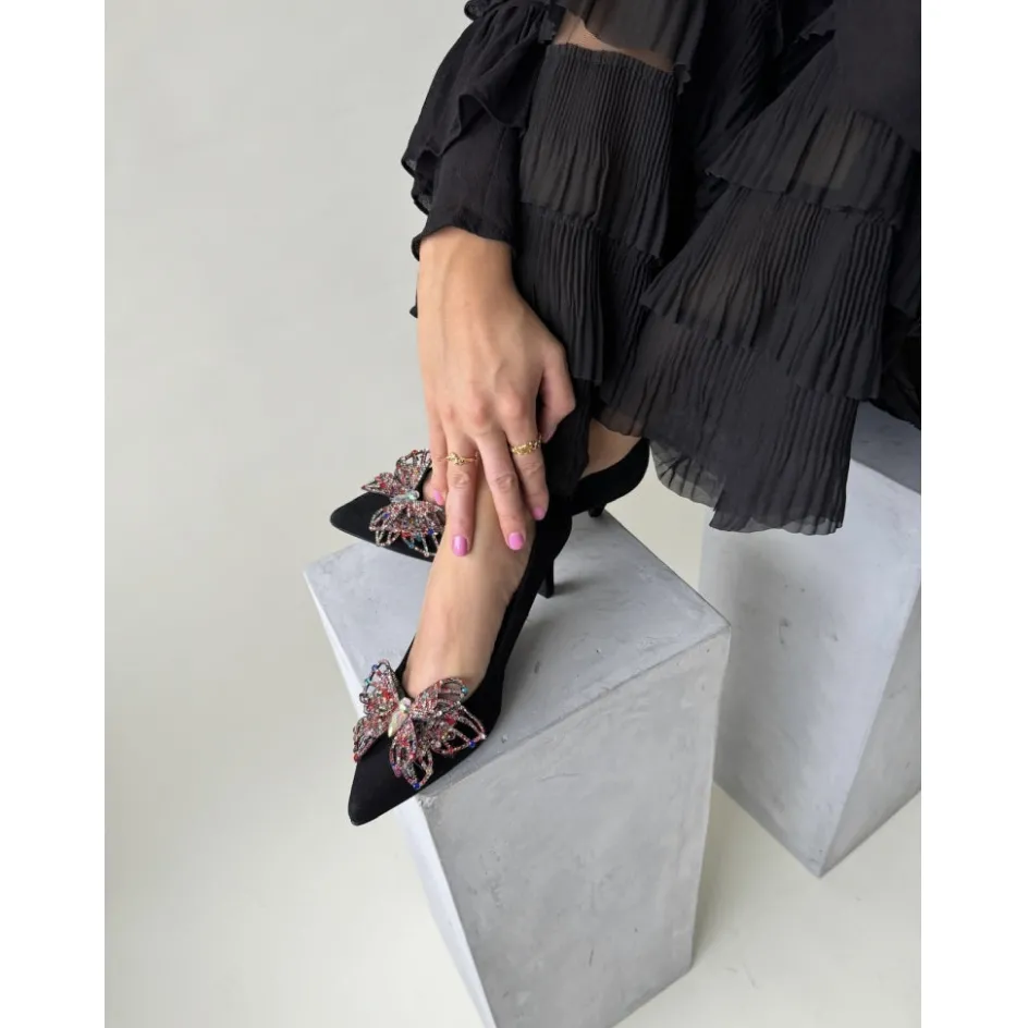 Copenhagen Shoes Stiletter*BUTTERFLY - BLACK Butterflyheels black