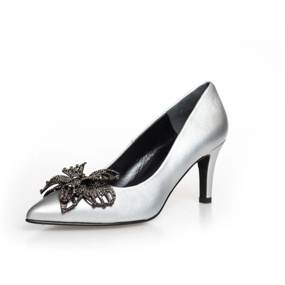 butterfly__silver__silver_argento_3.webp Copenhagen Shoes Stiletter*BUTTERFLY - SILVER - SILVER (ARGENTO) Butterflysilver heels silver argento