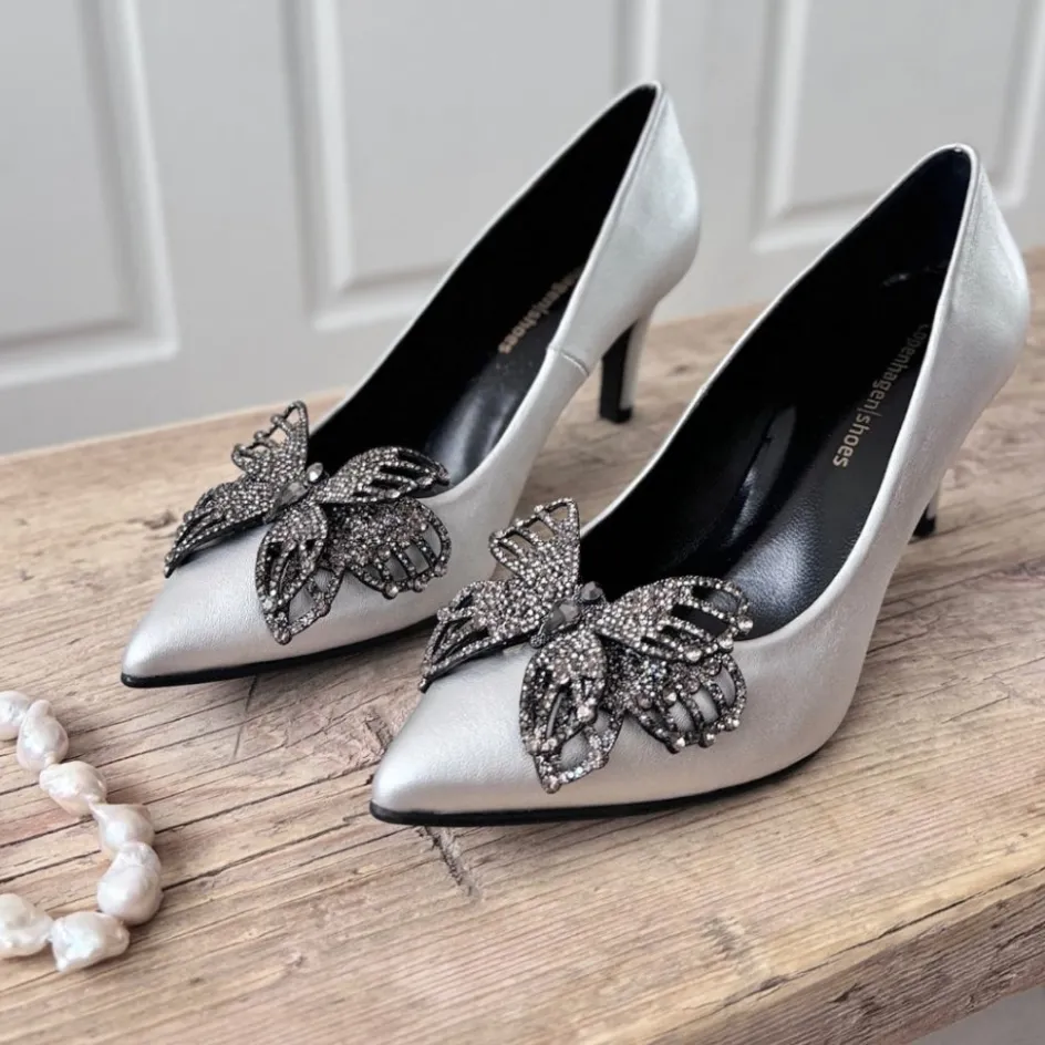 butterfly__silver__silver_argento_4.webp Copenhagen Shoes Stiletter*BUTTERFLY - SILVER - SILVER (ARGENTO) Butterflysilver heels silver argento