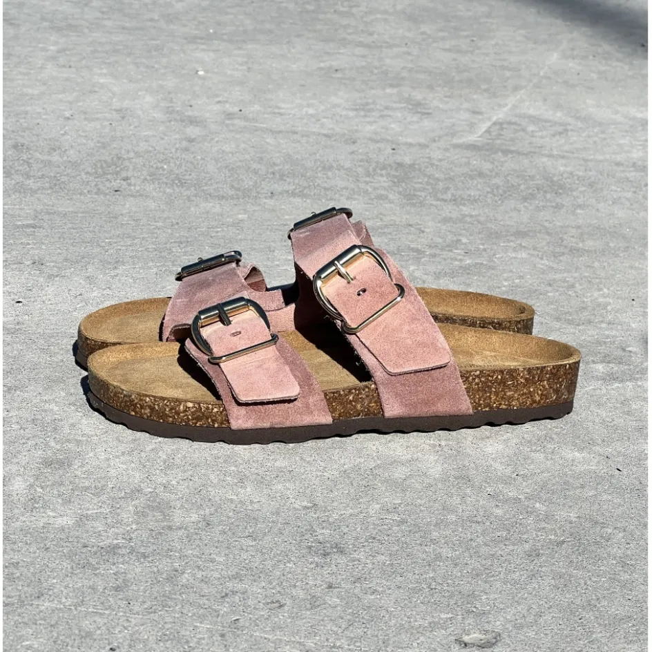 Copenhagen Shoes Flade Sandaler*CELINA SUEDE - Rosa