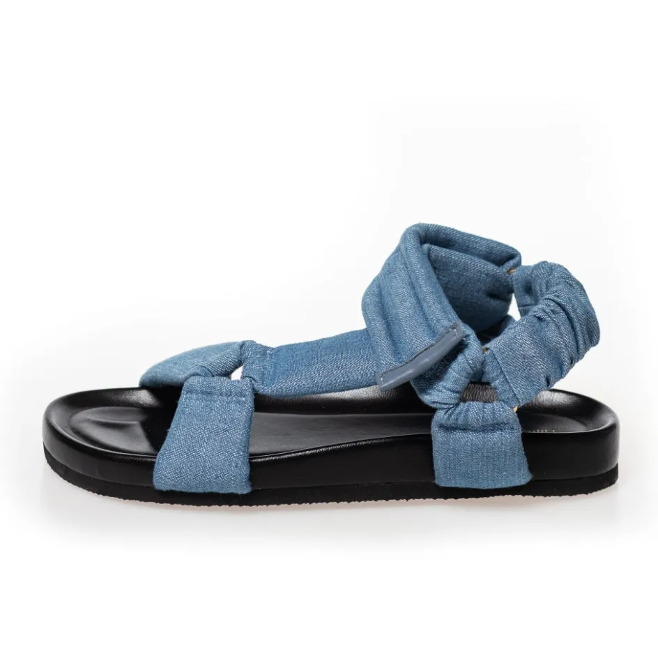 Copenhagen Shoes Flade Sandaler*COPENHAGEN SUMMER - DENIM - Light blue