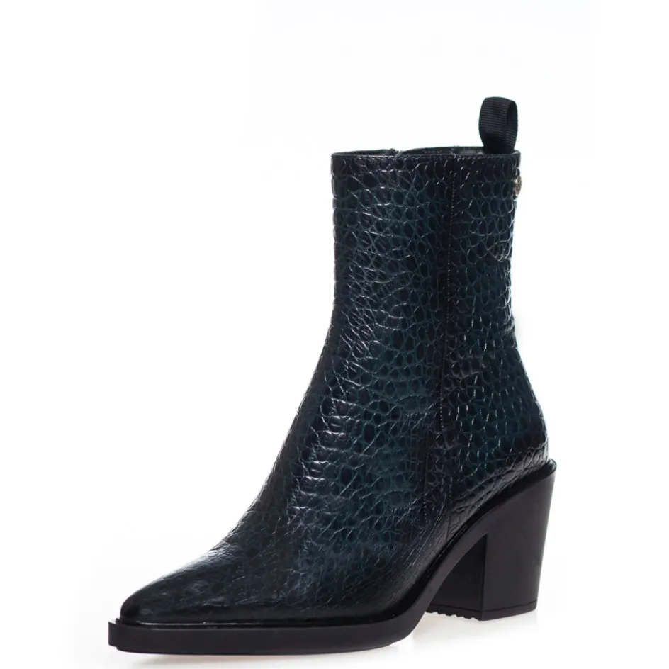 cph_original_green___dark_green_6.webp Copenhagen Shoes Støvler Med Hæl | Ankelstøvler*CPH ORIGINAL GREEN 23 - DARK GREEN Cphoriginal croco green 23 boot dark green
