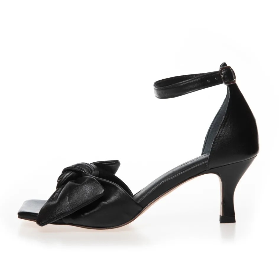 Copenhagen Shoes Sandaler Med Hæl | Stiletter*DANCING 23 LEATHER - Black Leather Dancing23 leather heels black leather