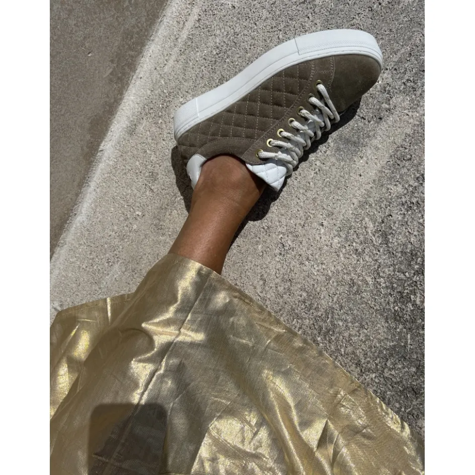days_of_fun_quilt_suede__taupe_3.webp Copenhagen Shoes Sneakers*DAYS OF FUN QUILT SUEDE - Taupe
