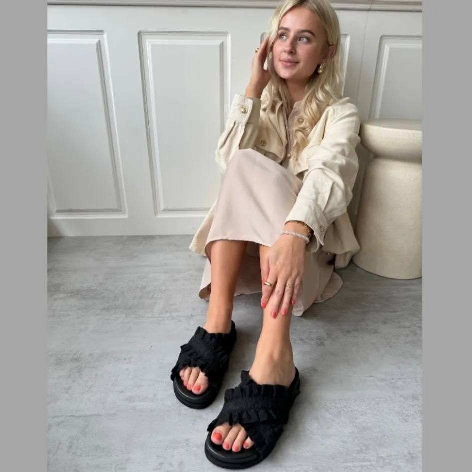 daysi__black_7.webp Copenhagen Shoes Flade Sandaler*DAYSI - Black