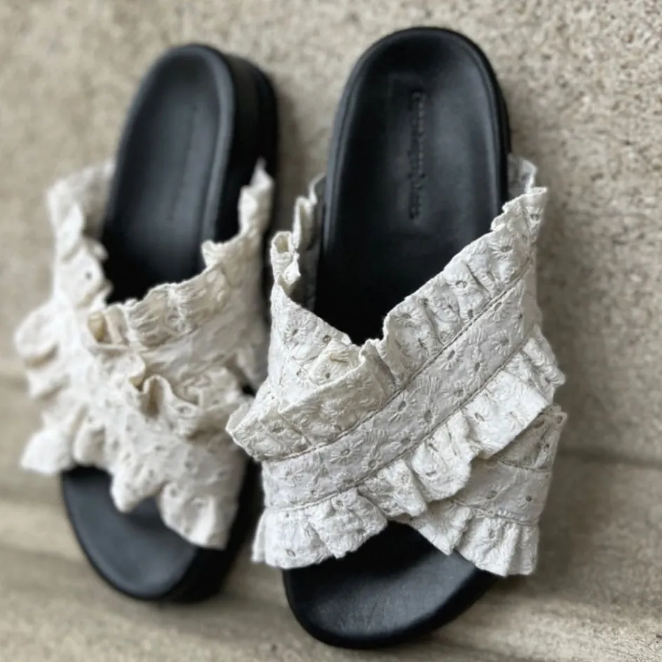 Copenhagen Shoes Flade Sandaler*DAYSI - ! White