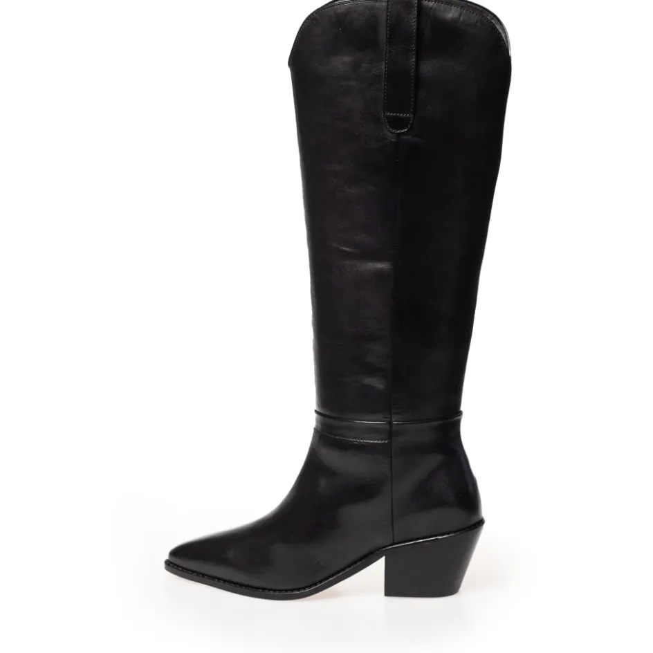 divided__black_3.webp Copenhagen Shoes Støvler Med Hæl | Lange Støvler*DIVIDED - Black