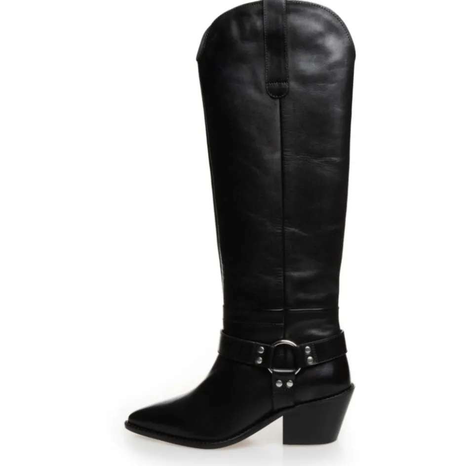 Copenhagen Shoes Støvler Med Hæl | Lange Støvler*DIVIDED VIBES - Black
