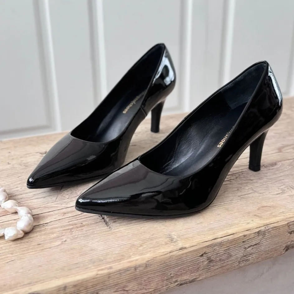 Copenhagen Shoes Stiletter*DREAM OF ME - BLACK PATENT Dreamof me heels black patent