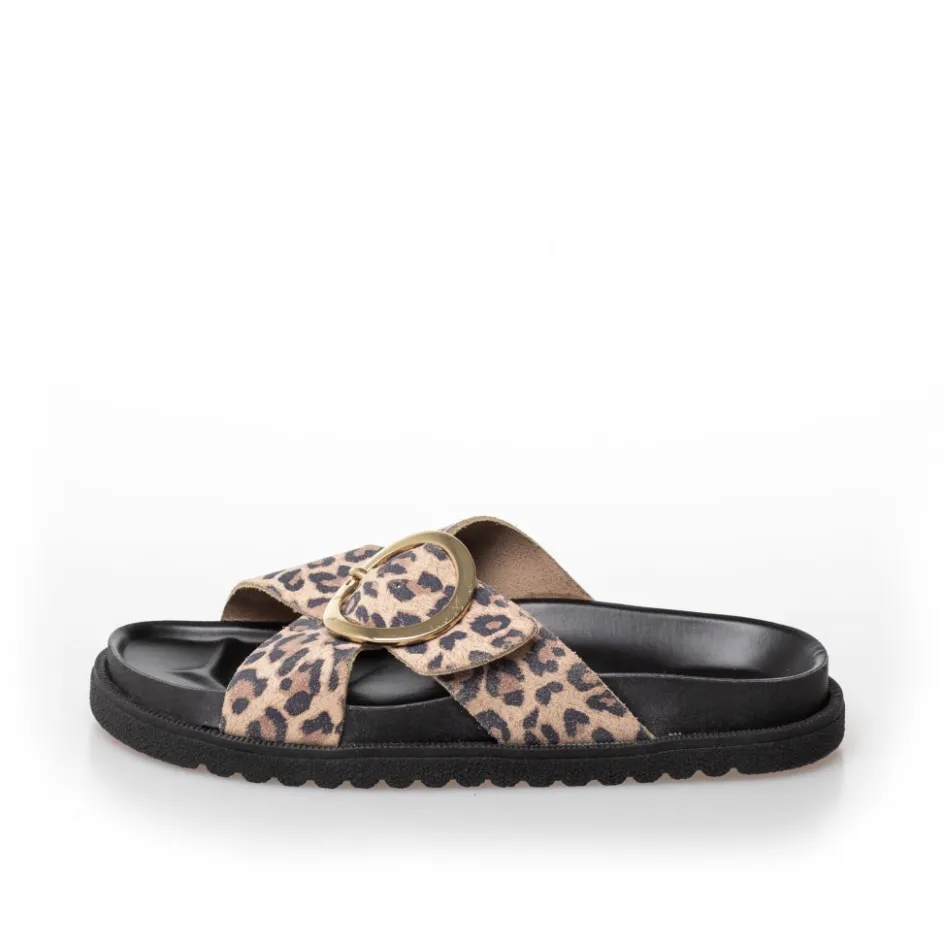 Copenhagen Shoes Flade Sandaler*DREAMING OF SUMMER LEP. - Leopard