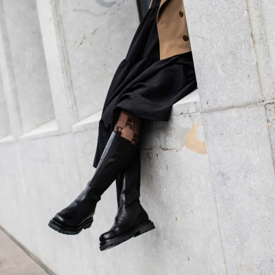 Copenhagen Shoes Lange Støvler*ELEMENT HIGH 22 - Black