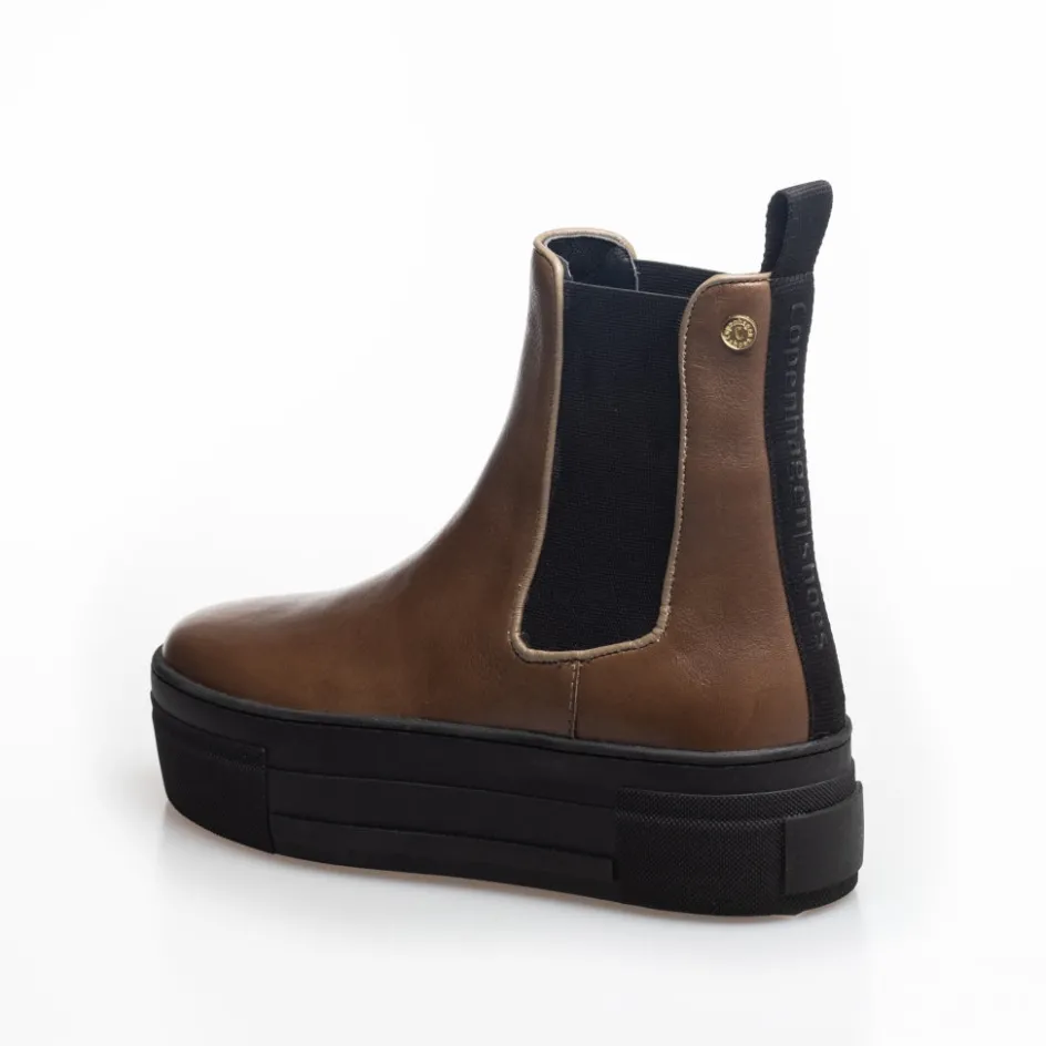 Copenhagen Shoes Chelsea Boots | Ankelstøvler*ENYA BOOT - KHAKI Enyaboot boot khaki