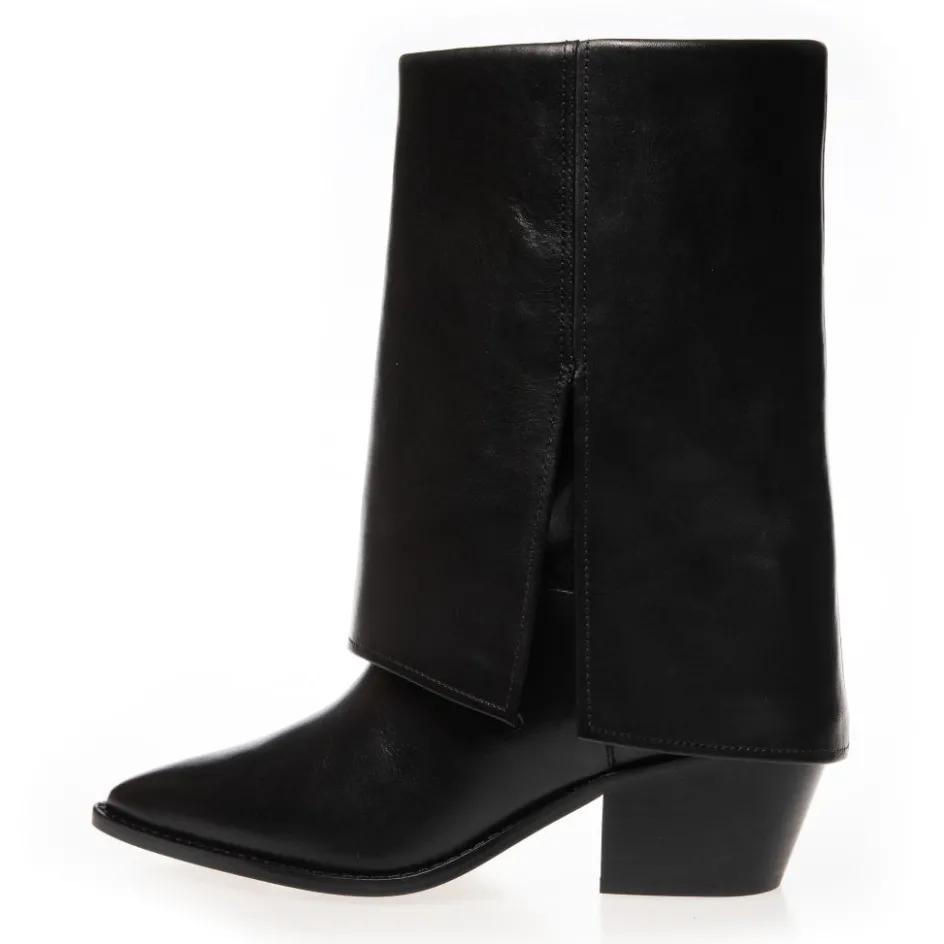 Copenhagen Shoes Lange Støvler*FALLING HIGH - BLACK Fallinghigh pre order del end sept stoevler black