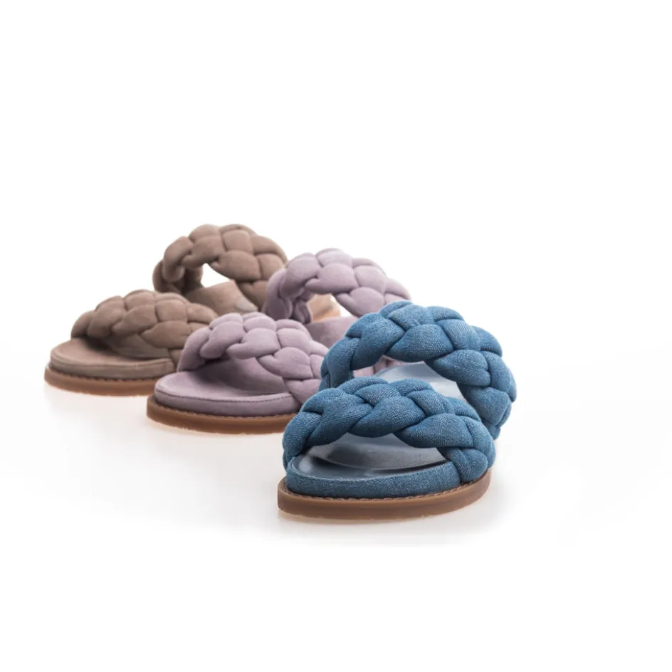 Copenhagen Shoes Flade Sandaler*FASHIONISTA SUEDE 22 - Biscuit