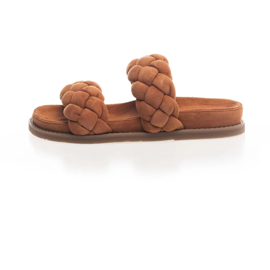 Copenhagen Shoes Flade Sandaler*FASHIONISTA SUEDE 22 - Orange