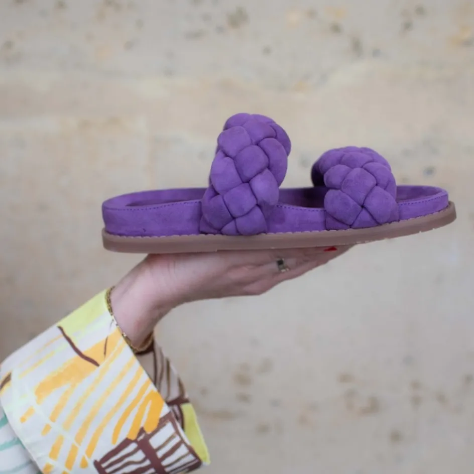 Copenhagen Shoes Flade Sandaler*FASHIONISTA SUEDE 22 - Orchid