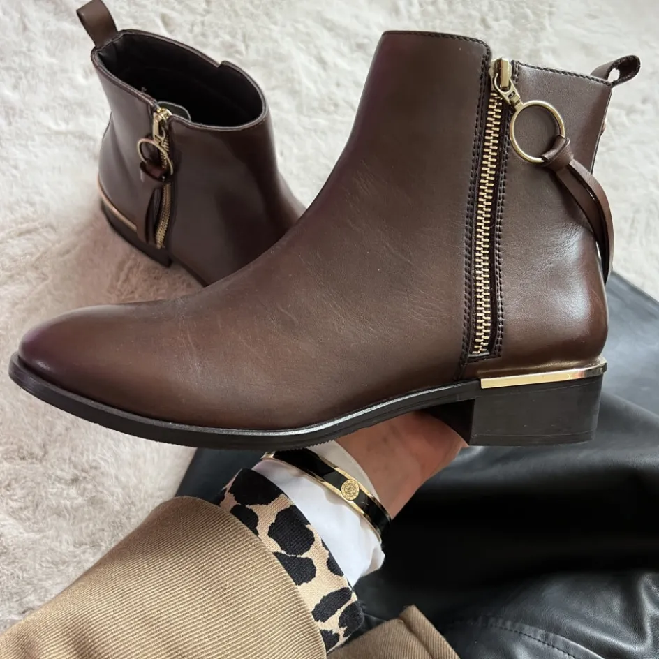 Copenhagen Shoes Ankelstøvler*FEVER Leather 20 - Dark Brown Feverleather 20 boot dark brown