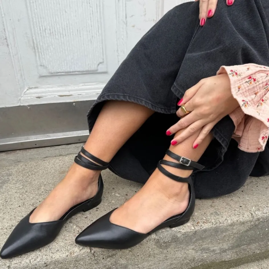 Copenhagen Shoes Ballerinasko*FLOWER CHILD - Black