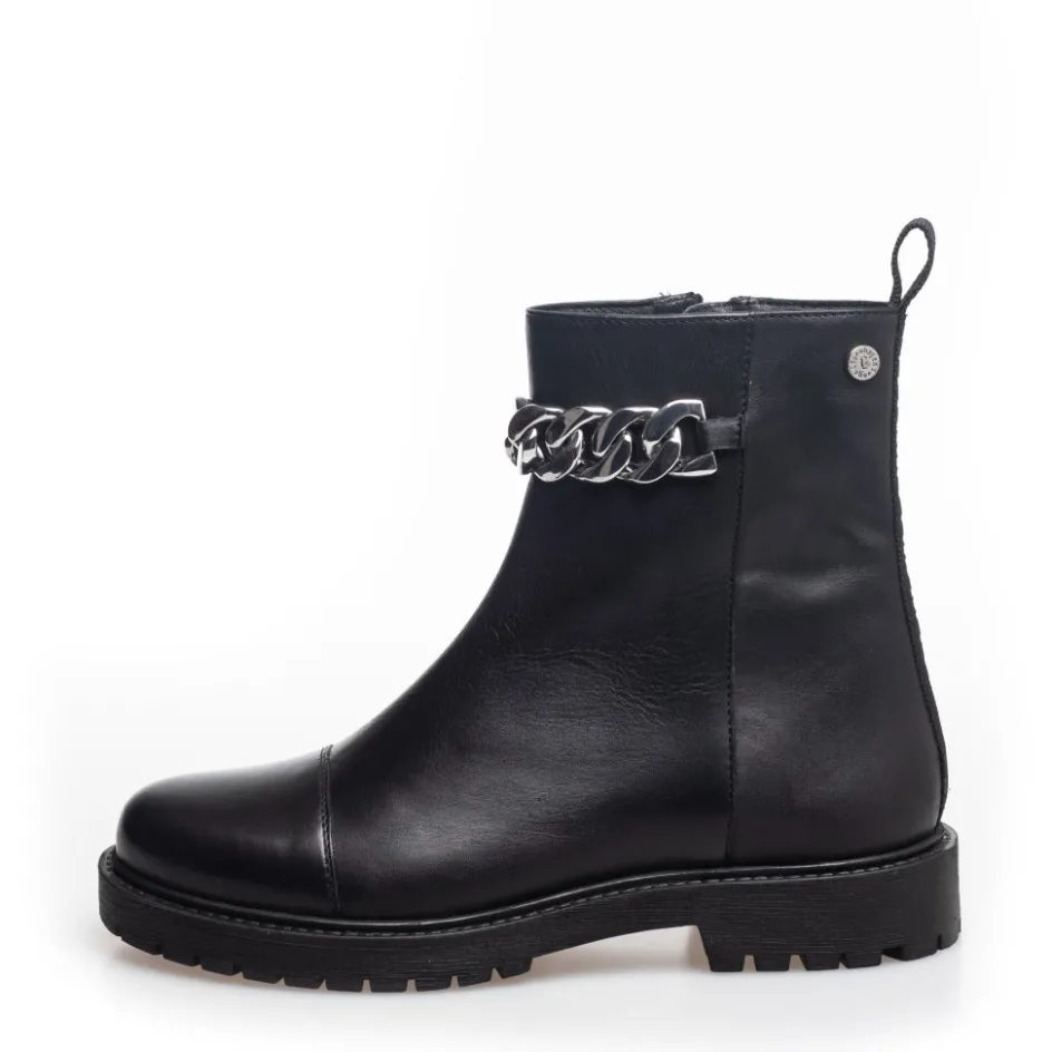 Copenhagen Shoes Ankelstøvler*FLOWER EYES - BLACK/SILVER Flowereyes boot black silver