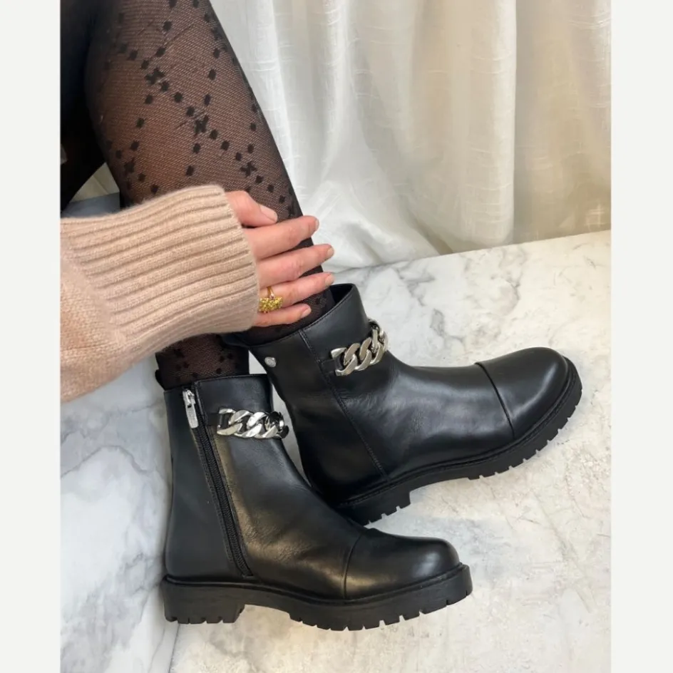 flower_eyes__blacksilver_3.webp Copenhagen Shoes Ankelstøvler*FLOWER EYES - BLACK/SILVER Flowereyes boot black silver