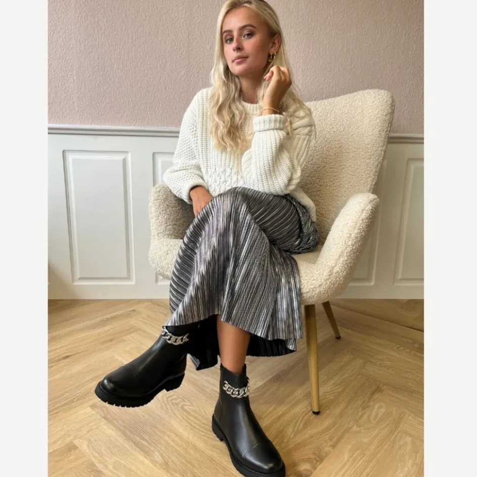 flower_eyes__blacksilver_4.webp Copenhagen Shoes Ankelstøvler*FLOWER EYES - BLACK/SILVER Flowereyes boot black silver
