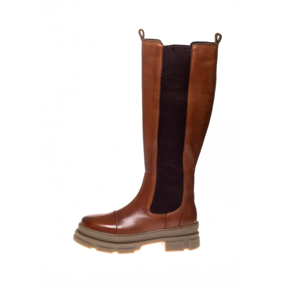 Copenhagen Shoes Lange Støvler*FOLLOW ME - Cognac