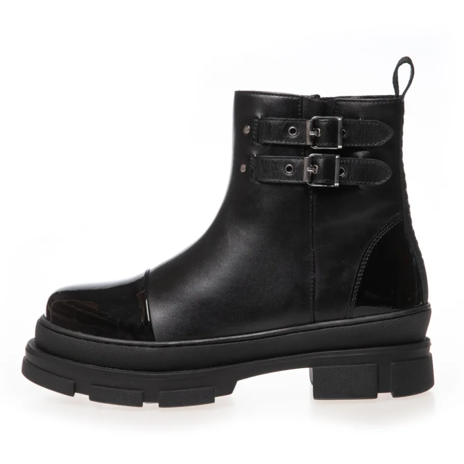 Copenhagen Shoes Chelsea Boots | Ankelstøvler*FOLLOW THE WAY - Black Patent Followthe way stoevler black patent