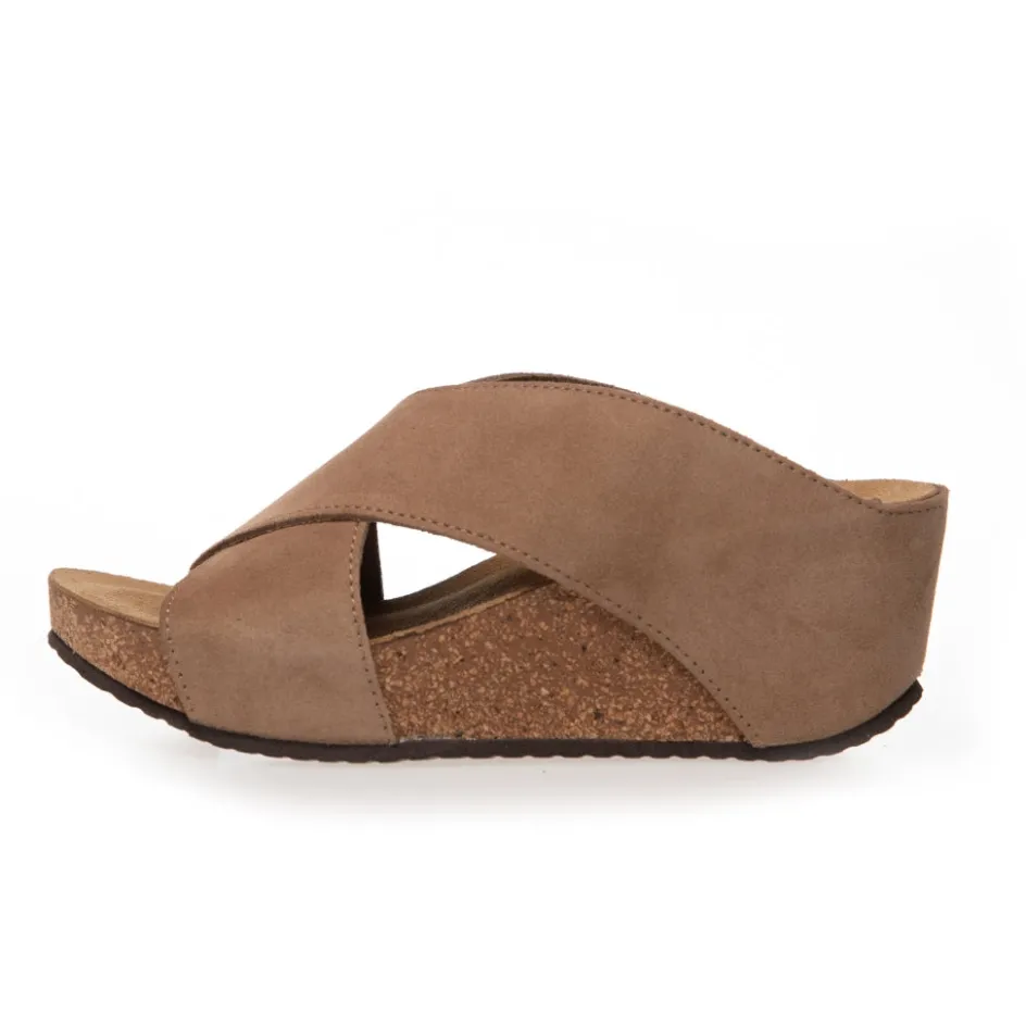 frances__suede__beige_beige__bis_2.webp Copenhagen Shoes Sandaler Med Kilehæle*FRANCES 23 Suede - BEIGE (BEIGE 132 BIS) Frances23 suede slippers beige beige 132 bis
