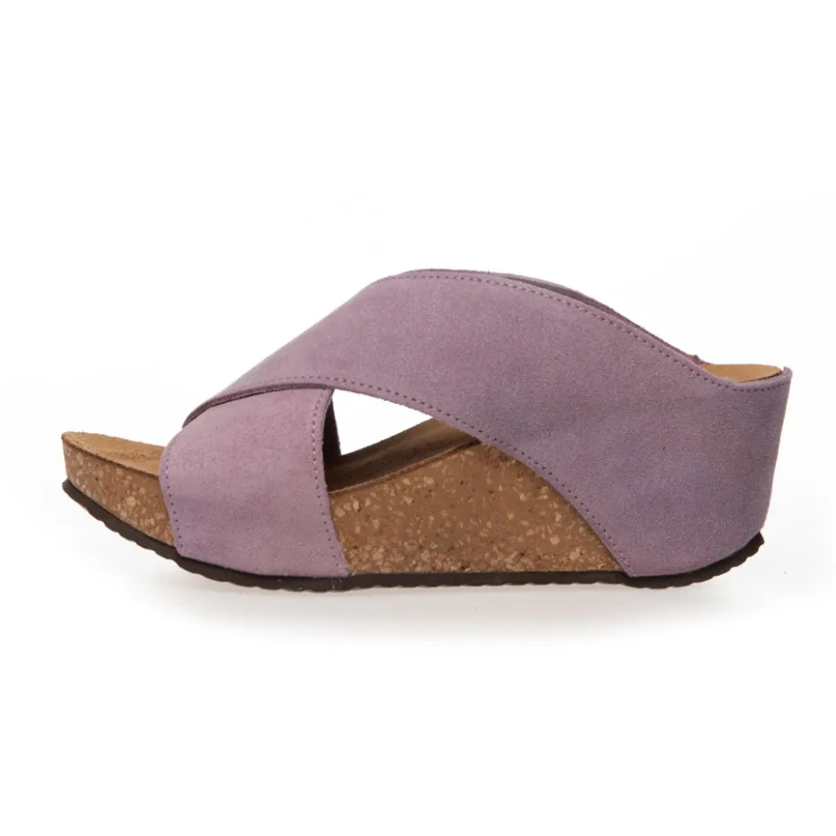 Copenhagen Shoes Sandaler Med Kilehæle*FRANCES 22 Suede - Lavenda 21