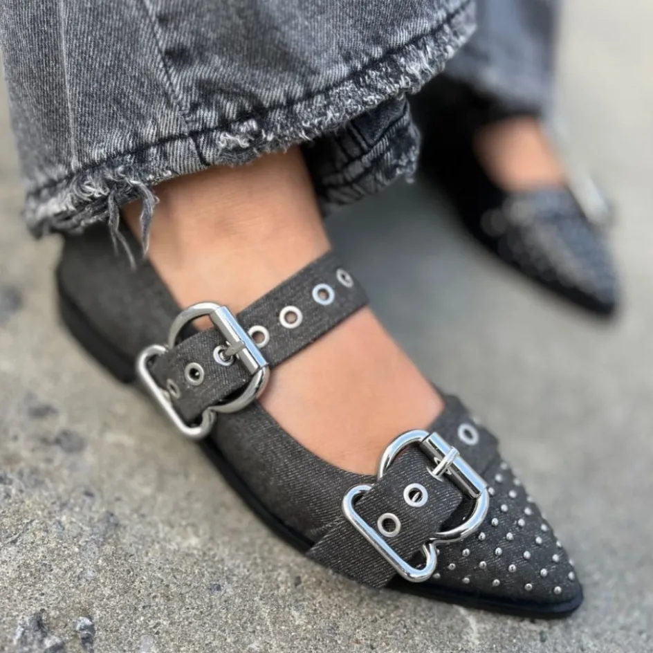 Copenhagen Shoes Loafers | Ballerinasko*FUTURE VIBES - Black denim